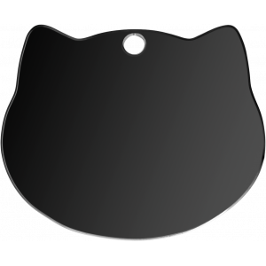 Katzenmarke Katzenkopf Schwarz